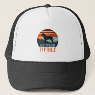 Gorra De Camionero Fácilmente Distraído Por Pitbulls Paseando Perros