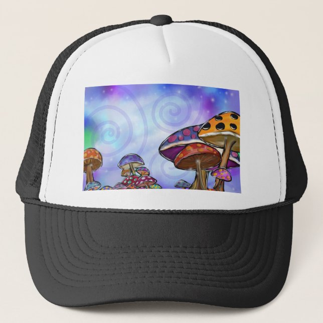 Gorra De Camionero Faery Mushroom Art (Anverso)