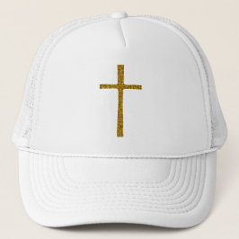 Gorra De Camionero Faith Cross Gold