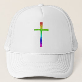 Gorra De Camionero Faith Cross Rainbow