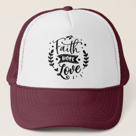 Gorra De Camionero Faith Hope Love