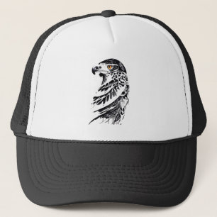 Gorra De Camionero Falcon Wild Animal Nature Ilustracion Tattoo