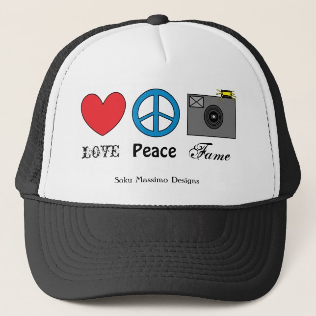 GORRA DE CAMIONERO FAMA DE LA PAZ DEL AMOR (Anverso)