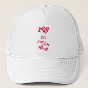 Gorra De Camionero Familia - Amo A Mi Familia Parchwork