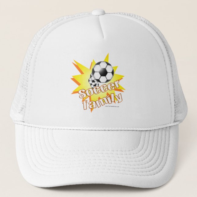 Gorra De Camionero Familia de fútbol (Anverso)
