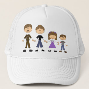 Gorra De Camionero Familia de imágenes de stick