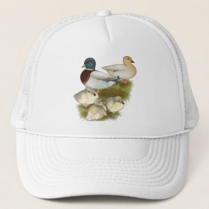 Gorra De Camionero Familia de patos Call Pastel