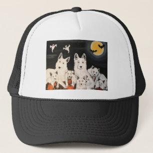 Gorra De Camionero Familia de perros de Halloween