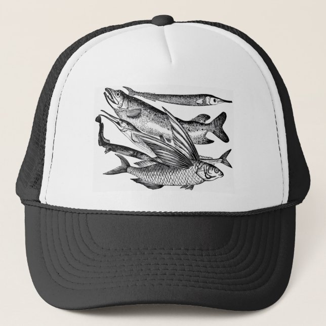 Gorra De Camionero Familia de Pike - pescado (Anverso)