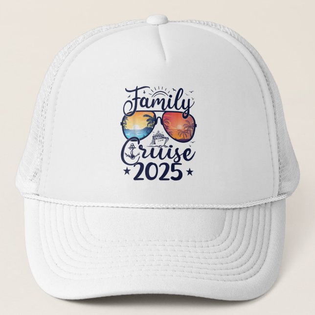 Gorra De Camionero Familia de vacaciones de verano de 2025 (Anverso)