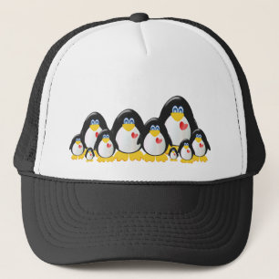 Gorra De Camionero Familia del pingüino