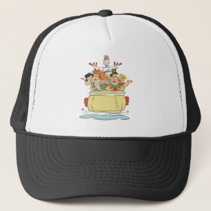 Gorra De Camionero Familia Roadtrip de los Flintstones