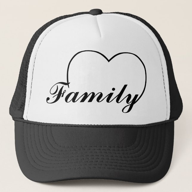 Gorra De Camionero Family heart (Anverso)