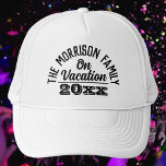 Gorra De Camionero Family on Vacation<br><div class="desc">Family Vacation hat. Hat for a Family going on Vacation. Hat with Family Vacation and year of the Vacation.</div>