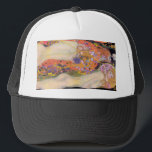 Gorra De Camionero Famoso cuadro de Gustav Klimt sobre los serpientes<br><div class="desc">Gustav Klimt's Water Serpents II (1907) famoso cuadro. gustav klimt, klimt, art nouveau, gustav klimt the kiss, the kiss, gold, gustav, simbolism, love, vintage, klimt freyas lagrimas, klimt the tree of life, fine art, kiss, kiss, kiss, arts, art , maestros de arte, hermosos, florales, amantes, romanticismo, dorado, jardín, colorido, romántico,...</div>