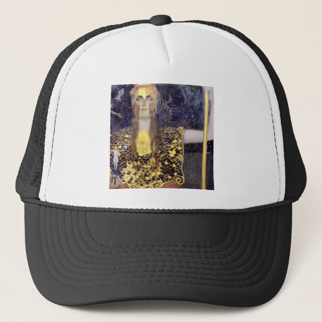 Gorra De Camionero Famoso cuadro de Pallas Athena de Gustav Klimt (Anverso)