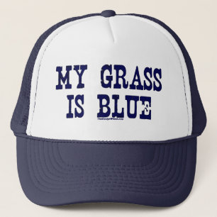 Gorra De Camionero "Famoso" mi hierba es azul