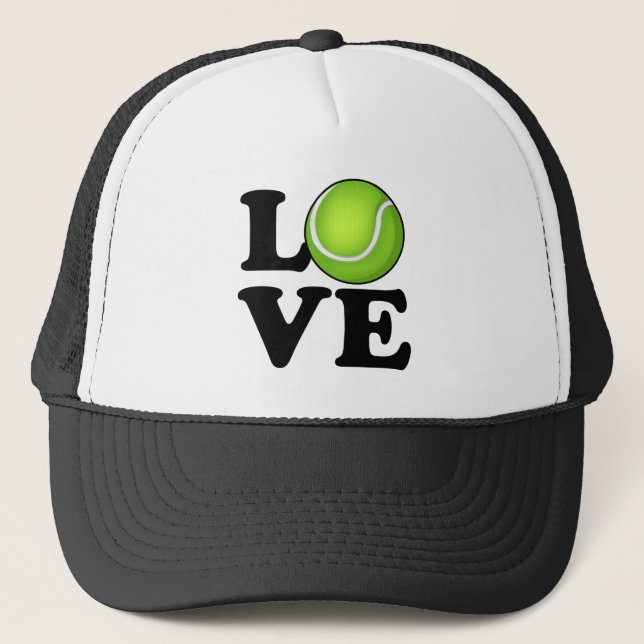 Gorra De Camionero Fan de tenis del amor del tenis (Anverso)