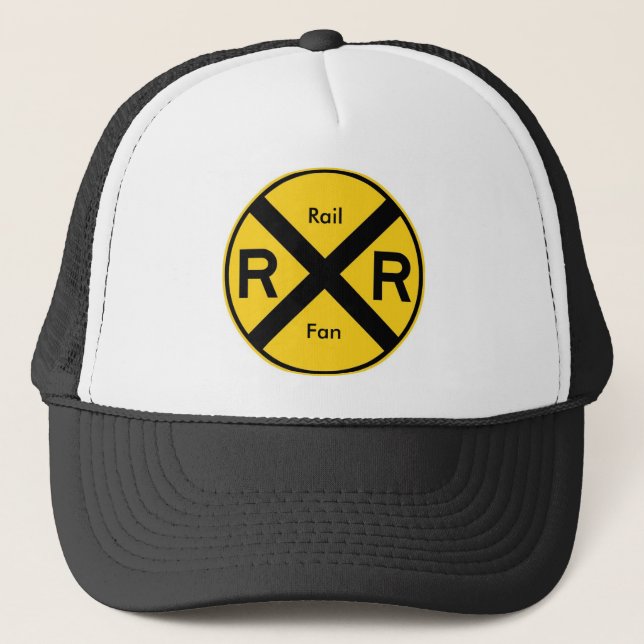 Gorra De Camionero Fan del carril - travesía de ferrocarril (Anverso)