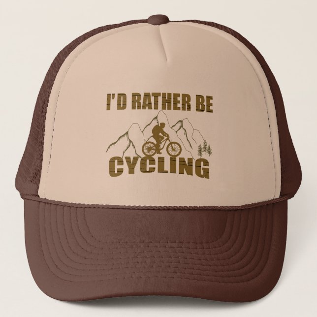 Gorra De Camionero fan del ciclismo divertido (Anverso)