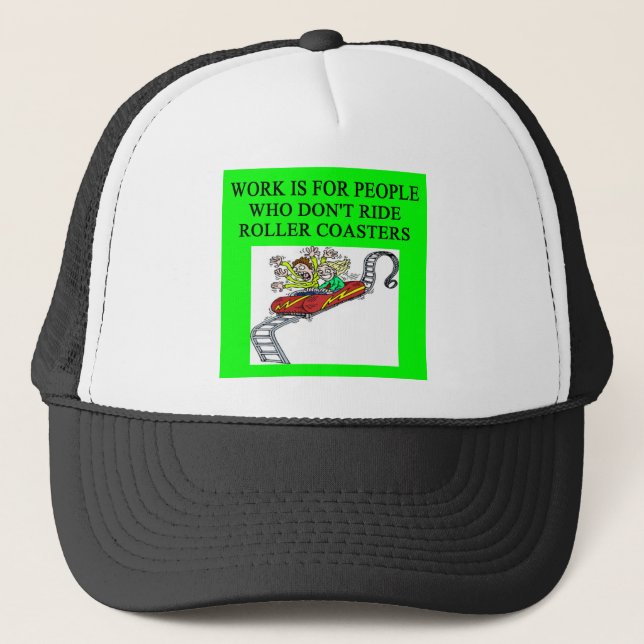Gorra De Camionero fanático de la montaña rusa (Anverso)