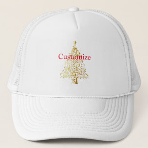 Gorra De Camionero Fancy Gold Christmas Tree Thunder_Cove