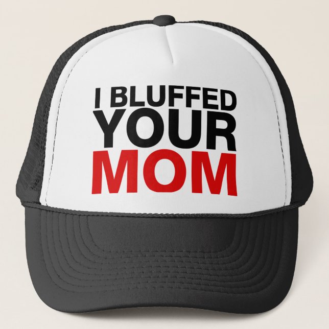Gorra De Camionero Fanfarroneé a su mamá (Anverso)