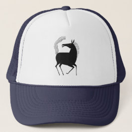 Gorra De Camionero Fantasía de charla de tinta V01 CABALLO