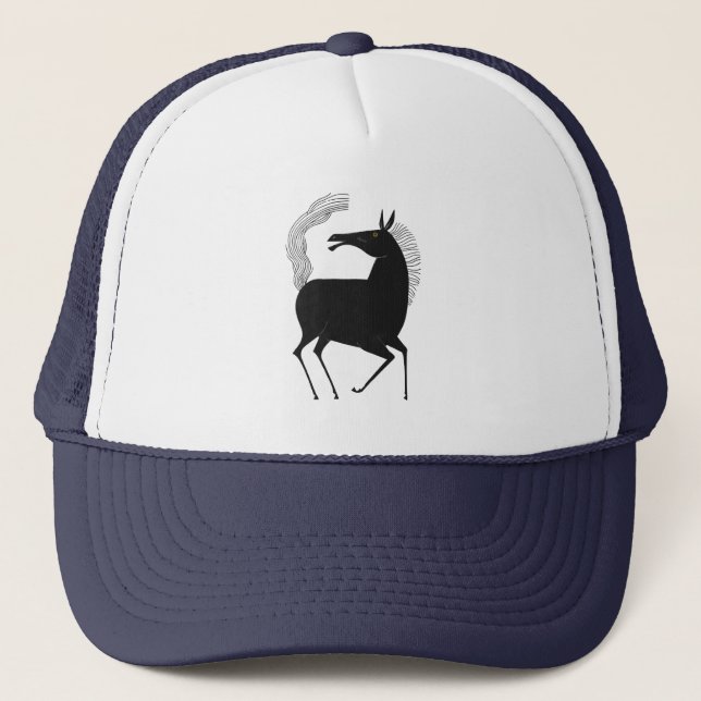Gorra De Camionero Fantasía de charla de tinta V01 CABALLO (Anverso)