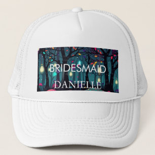 Gorra De Camionero Fantasía Floral Fantasía Art BRIDESMAID Cap