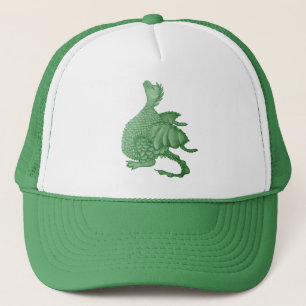 Gorra De Camionero fantasía mítica criatura dragón verde lindo
