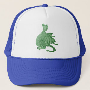Gorra De Camionero fantasía mítica criatura dragón verde lindo