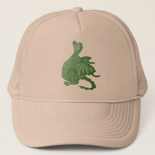 Gorra De Camionero fantasía mítica criatura dragón verde lindo