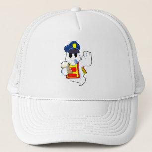 Gorra De Camionero Fantasma como oficial de policía con Silbato