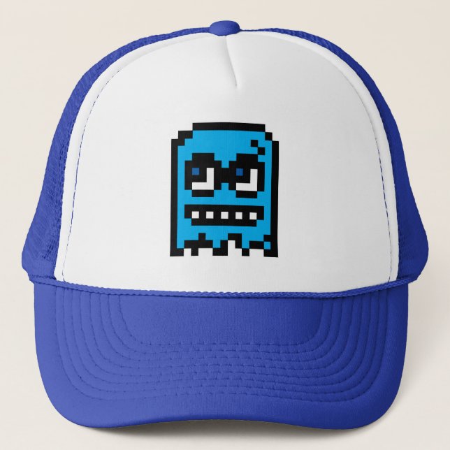 Gorra De Camionero Fantasma de píxel (Anverso)