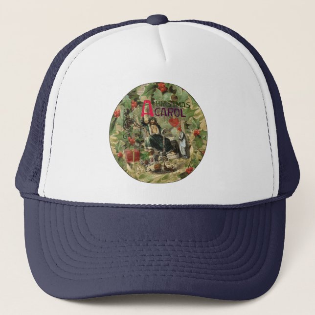 Gorra De Camionero Fantasma del Ilustracion actual de Navidad (Anverso)