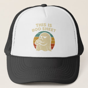 Gorra De Camionero Fantasma Divertido "Esto Es Hoja de Boo" Retro Hal