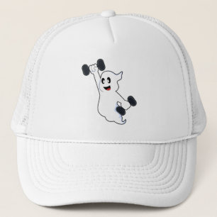 Gorra De Camionero Fantasma en entrenamiento de fuerza con campanas