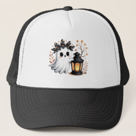 Gorra De Camionero Fantasma Lindo con Linterna de Calabaza