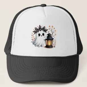 Gorra De Camionero Fantasma Lindo con Linterna de Calabaza