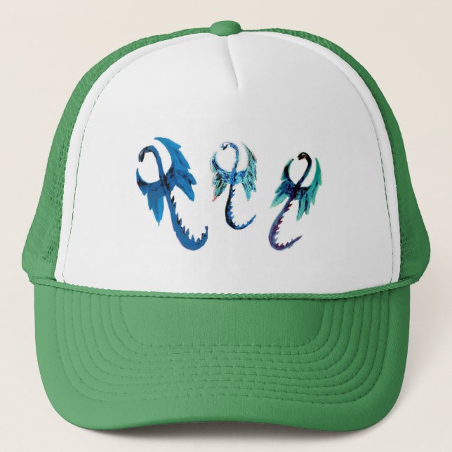 Gorra De Camionero Fantasy Dragons Art (Anverso)