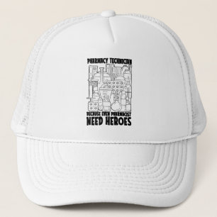 Gorra De Camionero Farmacia Farmacéutica Farmacéutica para Héroes Tec
