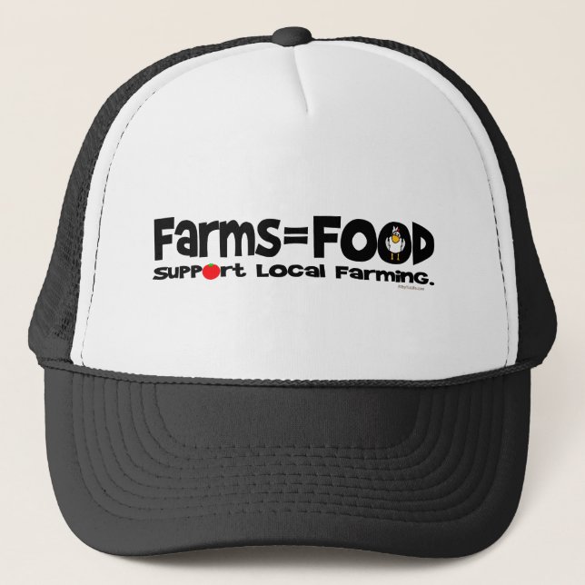 Gorra De Camionero Farms=Food (Anverso)