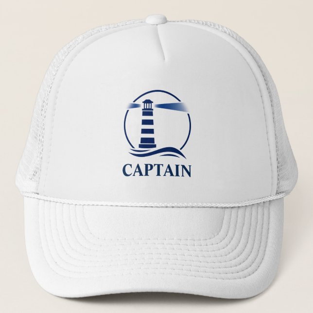 Gorra De Camionero Faro clásico náutico (Anverso)