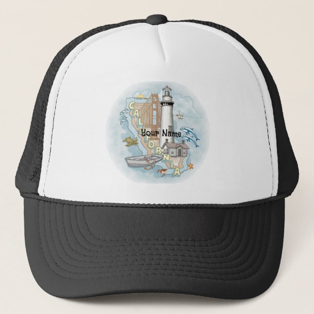 Gorra De Camionero Faro de California (Anverso)