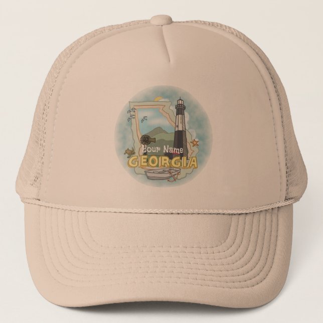 Gorra De Camionero Faro de Georgia (Anverso)