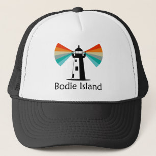 Gorra De Camionero Faro de la isla Bodie Carolina del Norte Arcoíris
