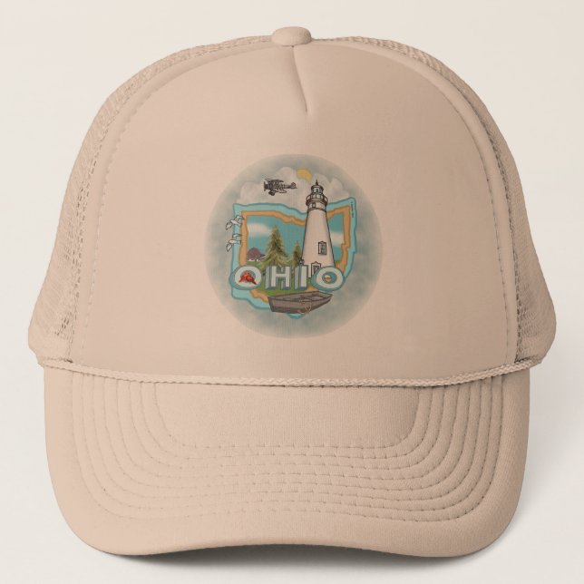 Gorra De Camionero Faro de Ohio (Anverso)