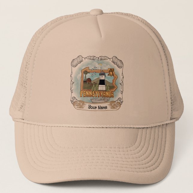 Gorra De Camionero Faro de Pennsylvania (Anverso)