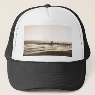 Gorra De Camionero faro de San Clemente playa California foto vintage
